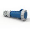 Heavy Duty Products, IEC Pin and Sleeve Devices, Female, Connector Body, 60/63 A 220-240 VAC, 2-POLE 3-WIRE, Blue, Watertight