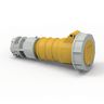 Heavy Duty Products, IEC Pin and Sleeve Devices, Female, Connector Body, 60 A 125 VAC, 2-POLE 3-WIRE, Yellow, Watertight