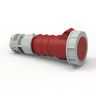 Heavy Duty Products, IEC Pin and Sleeve Devices, Female, Connector Body, 100 A 3 Phase 480 VAC, 3-POLE 4-WIRE, Red, Watertight