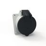 Heavy Duty Products, IEC Pin and Sleeve Devices, Female, Receptacle, 20 A  347/600 VAC, 4-POLE 5-WIRE, Black, Splash Proof