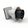 Heavy Duty Products, IEC Pin and Sleeve Devices, Male, Inlet, 30 A  347/600 VAC, 4-POLE 5-WIRE, Black, Watertight