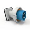 Heavy Duty Products, IEC Pin and Sleeve Devices, Male, Inlet, 30/32 A  120/208 VAC, 4-POLE 5-WIRE, Blue, Watertight