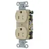 Image of CRS15ITR Straight Blade Devices, Receptacles, Duplex, Tamper-Resistant Commercial Grade, 15A 125V, 2-Pole 3-Wire Grounding, 5- 15R, Ivory, Single Pack