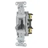 Image of CS115BGRY Switches and Lighting Controls, Commercial Grade, Toggle Switches, General Purpose AC, Single Pole, 15A 120/277V AC, Side Wired Only, Gray