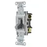 Image of CS315BGRY Switches and Lighting Controls, Commercial Grade, Toggle Switches, General Purpose AC, Three Way, 15A 120/277V AC, Side Wired Only, Gray