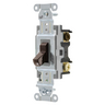 Switches and Lighting Controls, Commercial Grade, Toggle Switches, General Purpose AC, Three Way, 15A 120/277V AC, Side Wired Only, Brown