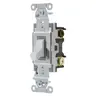 Image of CS320W Switches and Lighting Controls, Toggle Switch, Commercial Grade, Three Way, 20A 120/277V AC, Side Wired, White Toggle