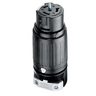 Locking Devices, Bryant Wiring Devices, Industrial, Female Connector Body, 50A 125V, 2-Pole 3-Wire Grounding, Non-NEMA, Screw Terminal, Heavy Duty Black