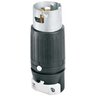 Locking Devices, Industrial, Male Plug, 50A 125V, 2-Pole 3-Wire Grounding, Non-NEMA, Screw Terminal, Heavy Duty Black