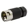 Image of CS6365L Locking Devices, Twist-Lock®, Economy, Male Plug, 50A 125/250V, 3-Pole 4-Wire Grounding, Non-NEMA, Screw Terminal, Black