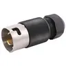 Image of CS8365L Locking Devices, Twist-Lock®, Economy, Male Plug, 50A 3-Phase Delta 250V AC, 3-Pole 4-Wire Grounding, Non-NEMA, Screw Terminal, Black