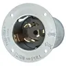 Image of CS8375A Locking Devices, Locking Devices, Industrial, Flanged Inlet, 50A 3-Phase Delta 250V AC, 3-Pole 4-Wire Grounding, Non- NEMA, Screw Terminal, Black