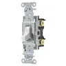 Image of CSB115BW Switches and Lighting Controls, Commercial Grade, Toggle Switches, General Purpose AC, Single Pole, 15A 120/277V AC, Back and Side Wired, White