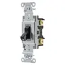 Image of CSB220BBLK Switches and Lighting Controls, Commercial Grade, Toggle Switches, General Purpose AC, Double Pole, 20A 120/277V AC, Back and Side Wired, Black