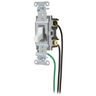 Switches and Lighting Controls, Spec Grade, Toggle Switches, General Purpose AC, Four Way, 15A 120/277V AC, Back and Side Wired, Pre-Wired with 8