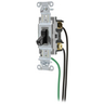 Switches and Lighting Controls, Spec Grade, Toggle Switches, General Purpose AC, Three Way, 20A 120/277V AC, Back and Side Wired, Pre-Wired with 8
