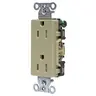 Image of DRS15ITR Straight Blade Devices, Receptacles, Tamper- Resistant Duplex, Decorator, Commercial/Industrial Grade, 15A 125V, 2- Pole 3-Wire Grounding, 5-15R