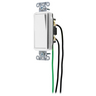 Switches and Lighting Controls, Spec Grade, Decorator Switches, General Purpose AC, Single Pole, 20A 120/277V AC, Back and Side Wired, Pre-Wired with 8" #12 THHN, White