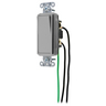 Switches and Lighting Controls, Spec Grade, Decorator Switches, General Purpose AC, Three Way, 15A 120/277V AC, Back and Side Wired, Pre-Wired with 8
