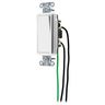 Switches and Lighting Controls, Spec Grade, Decorator Switches, General Purpose AC, Three Way, 15A 120/277V AC, Back and Side Wired, Pre-Wired with 8" #12 THHN, White