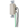 Switches and Lighting Controls, Spec Grade, Decorator Switches, General Purpose AC, Four Way, 20A 120/277V AC, Back and Side Wired, Pre-Wired with 8" #12 THHN, Light Almond