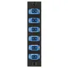 Image of FSPSCSS6 FSP Adapter Panel, 6-Fiber, SC Duplex, 12-Port, Loaded with 6) Adapters, Zircon Sleeves, Blue