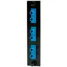 Image of FSPSTD3 Fiber Adapter Panel, 6-Fiber, 3) ST Duplex, Phosphor Bronze, Blue