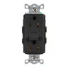 Image of GFR15BLK Power Protection Devices, Receptacle, Self Test, GFCI, 15A 125V, 2-Pole 3-Wire Grounding, 5-15R, Black