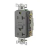 Image of GFR20GRY Power Protection Devices, Receptacle, Self Test, GFCI, 20A 125V, 2-Pole 3-Wire Grounding, 5-20R, Gray