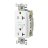 Image of GFR20W Power Protection Devices, Receptacle, Self Test, GFCI, 20A 125V, 2-Pole 3-Wire Grounding, 5-20R, White