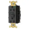 Image of GFST83BK Power Protection Products, GFCI Receptacles, Self Test, Hospital Grade, 20A 125V, 2-Pole 3-Wire Grounding, 5-20R, Black