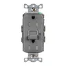 Image of GFRTR15GRY Power Protection Devices, Receptacle, Self Test, GFCI, TR, Commercial Grade, 15A 125V, 2-Pole 3-Wire Grounding, 5- 15R, Gray