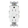 Image of GFRTR15W Power Protection Devices, Receptacle, Self Test, GFCI, TR, Commercial Grade, 15A 125V, 2-Pole 3-Wire Grounding, 5- 15R, White