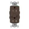 Image of GFRTR15 Power Protection Devices, Receptacle, Self Test, GFCI, TR, Commercial Grade, 15A 125V, 2-Pole 3-Wire Grounding, 5- 15R, Brown