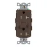 Image of GFRTR20 Power Protection Devices, Receptacle, Self Test, GFCI, TR, Commercial Grade, 20A 125V, 2-Pole 3-Wire Grounding, 5- 20R, Brown