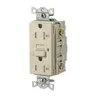 Image of GFRTW20I Power Protection Devices, Receptacle, Self Test, GFCI, TRWR, Commercial Grade, 20A 125V, 2-Pole 3-Wire Grounding, 5-20R, Ivory