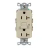 Image of GFRWR20I Power Protection Devices, Receptacle, Self Test, GFCI, WR, Commercial Grade, 20A 125V, 2-Pole 3-Wire Grounding, 5-20R, Ivory