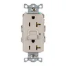 Image of GFRWR20LA Power Protection Devices, Receptacle, Self Test, GFCI, WR, Commercial Grade, 20A 125V, 2-Pole 3-Wire Grounding, 5-20R, Light Almond