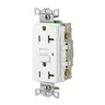 Image of GFRWR20W Power Protection Devices, Receptacle, Self Test, GFCI, WR, Commercial Grade, 20A 125V, 2-Pole 3-Wire Grounding, 5-20R, White