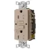 Image of GFTRST15ALB Power Protection Products, GFCI Receptacle, Self Test, Commercial Grade, Tamper Resistant, 15A 125V, 2- Pole 3-Wire Grounding, 5-15R, With Alarm