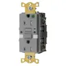 Image of GFST82GYTRNL Receptale, Ground Fault, 15A, COM, HG, Self Test, Nightlight, Tamper Resistant, Gray