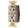 Image of GFST83ALTRNL Receptacle, 20A, Com, HG, Self Test, Tamper Resistant, Nightlight, GF, Almond