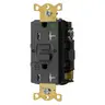 Image of GFST83BKTRB Receptacle, 20A, Comm, HG, Self test, Tamper Resistant, Alarm, GFR, Black