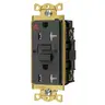 Image of GFST83BKIG Power Protection Products, GFCI Receptacles, Self Test, IG, Tamper and Weather Resistant, Hospital Grade, 20A 125V, 2-Pole 3-Wire Grounding, 5-20R