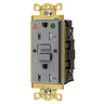 Power Protection Products, GFCI Receptacles, Self Test, IG, Tamper and Weather Resistant, Hospital Grade, 20A 125V, 2- Pole3-Wire Grounding, 5-20R, Gray