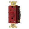 Image of GFST83RTR Power Protection Products, GFCI Receptacles, Self Test, Tamper and Weather Resistant, Hospital Grade, 20A 125V, 2-Pole 3- Wire Grounding, 5-20R, Red