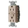 Image of GFWRST15AL Power Protection Devices, Receptacle, Self Test, GFCI, WR, Commercial Grade, 15A 125V, 2-Pole 3-Wire Grounding, 5-15R, Almond