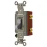 Image of HBL1221GY Extra Heavy Duty Industrial Grade, Toggle Switches, General Purpose AC, Single Pole, 20A 120/277V AC, Back and Side Wired Toggle