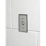 Image of SS12RKL Wallplates and Boxes, Metallic Plates, 1- Gang, 1) Security Opening, Standard Size, Stainless Steel