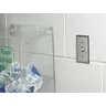 Image of SS12RKL Wallplates and Boxes, Metallic Plates, 1- Gang, 1) Security Opening, Standard Size, Stainless Steel